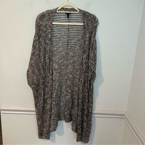 Torrid Gray Knit Open Front Short Sleeve Cardigan Size 4X